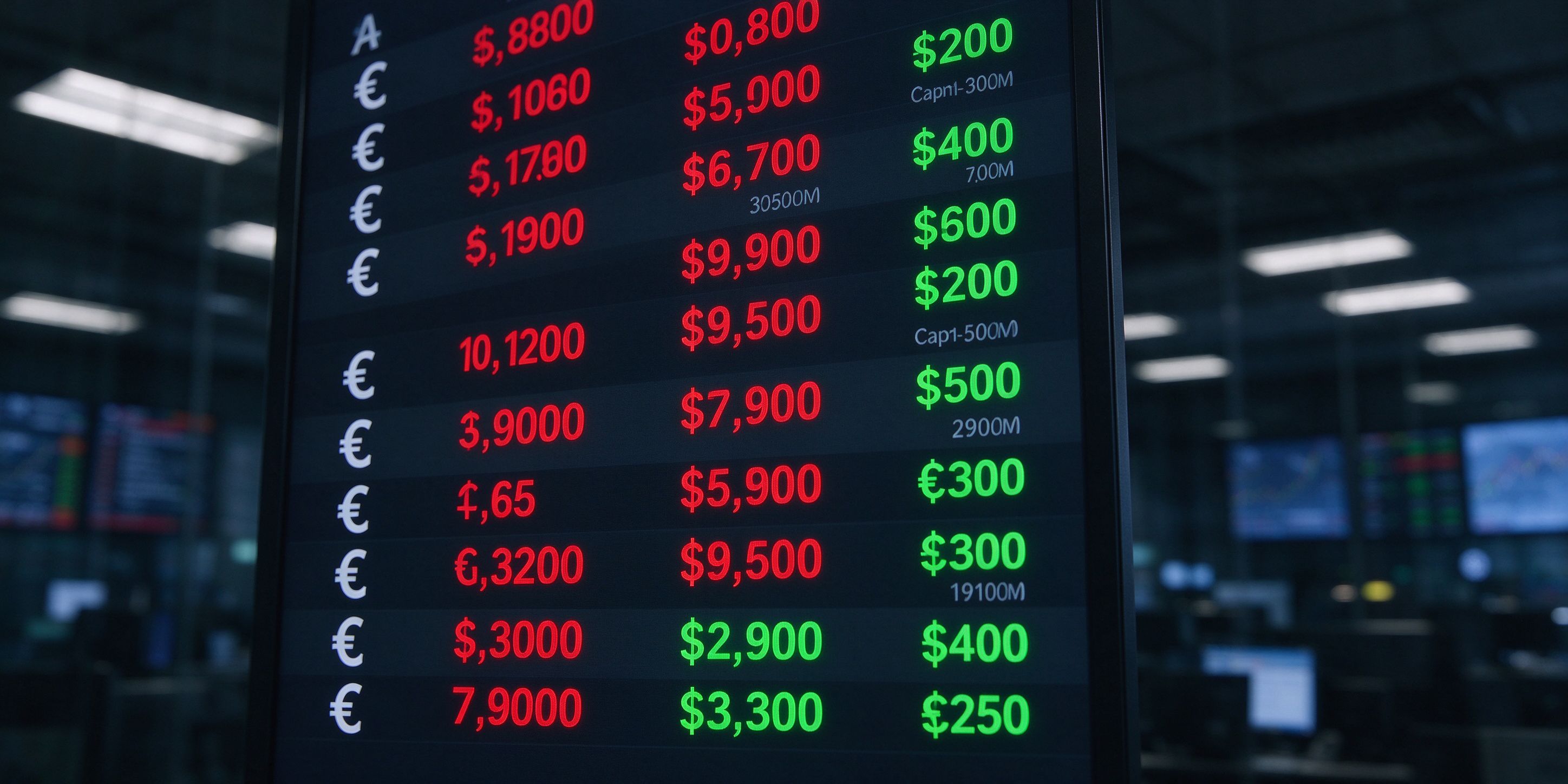 Currency ranges are wider than expected